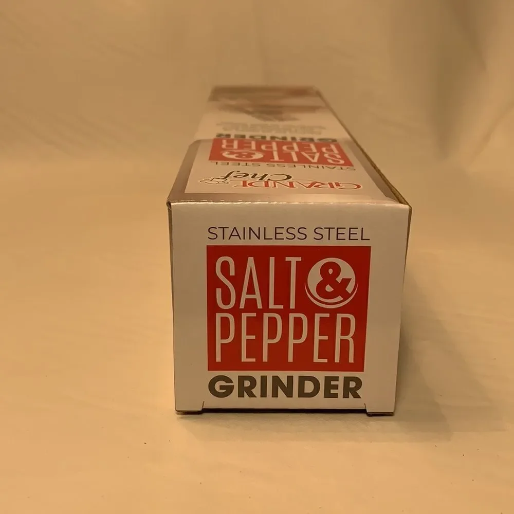 Grande Chef Stainless Steel Salt & Pepper Grinder